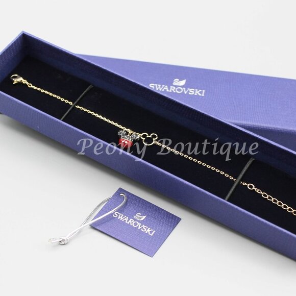 Swarovski 5566689 Minnie Mickey bracelet Disney jewelry gold tone cute brand new - Picture 1 of 11